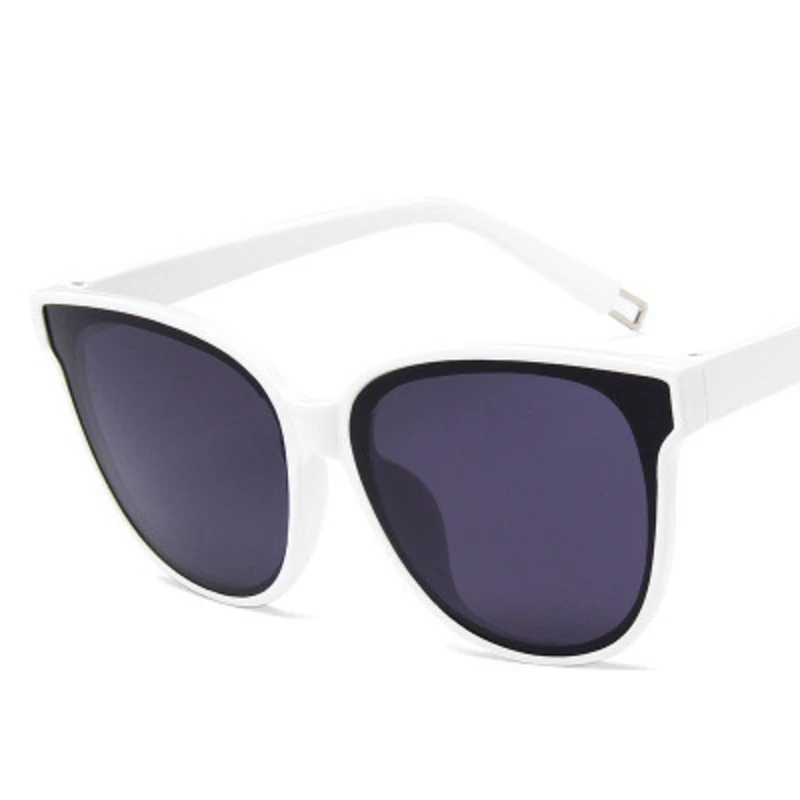 Винтажные Квадратные Солнцезащитные очки кошачий глаз с большой оправой для