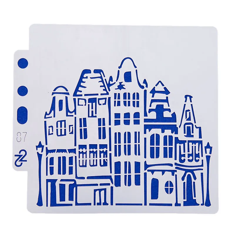 5 1 дюймов домашнее здание улица DIY трафареты для ношения одежды живопись