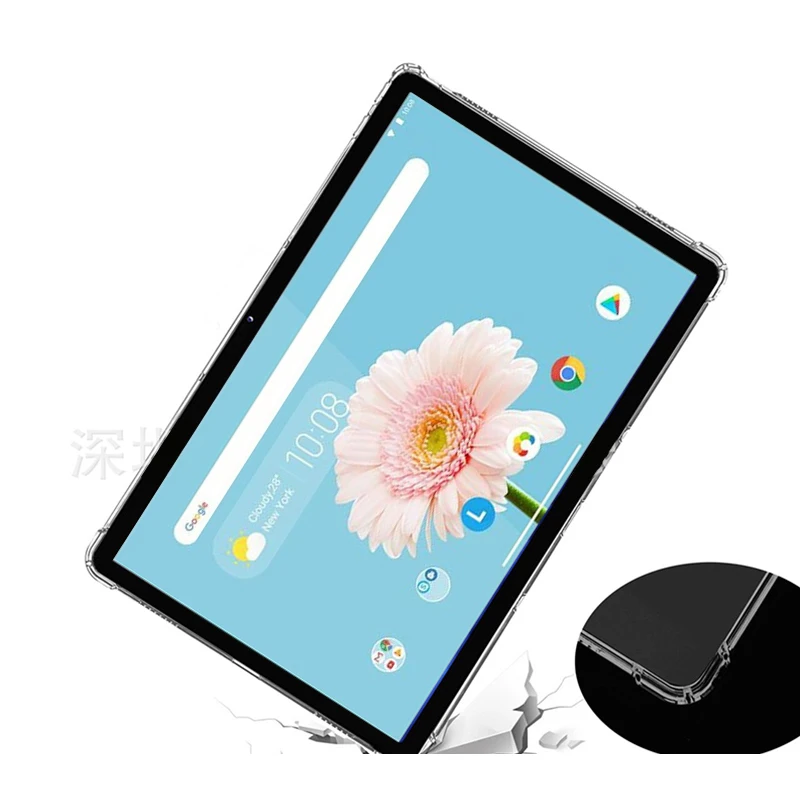 Чехол для Lenovo Tab M10 HD M 10 мягкий чехол из ТПУ 1 дюйма искусственная задняя крышка