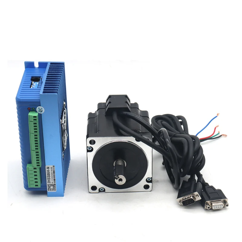 

JMC NEMA34 2 Phase Hybrid Servo Motor 86J1880EC-1000-LS Torque 4.5N.M +Servo Driver 2HSS86H-N 30-70VDC 8A