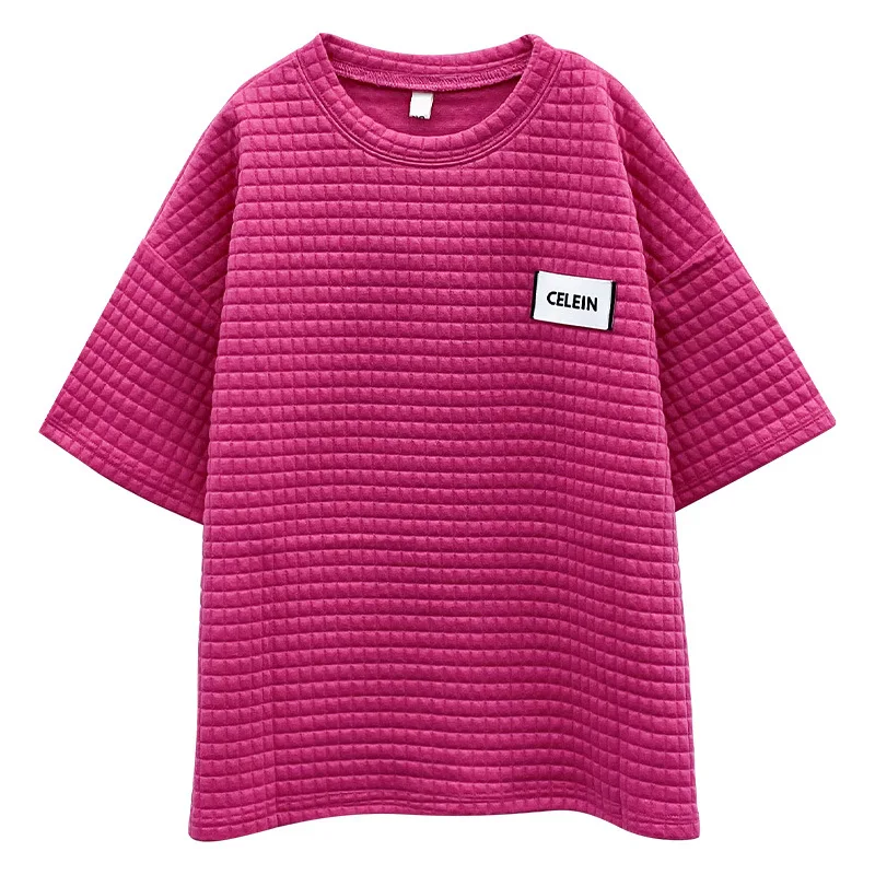 

Girls' short sleeve T-shirt 2021 new summer wear children's Korean fashion loose top t children's wear 7-7