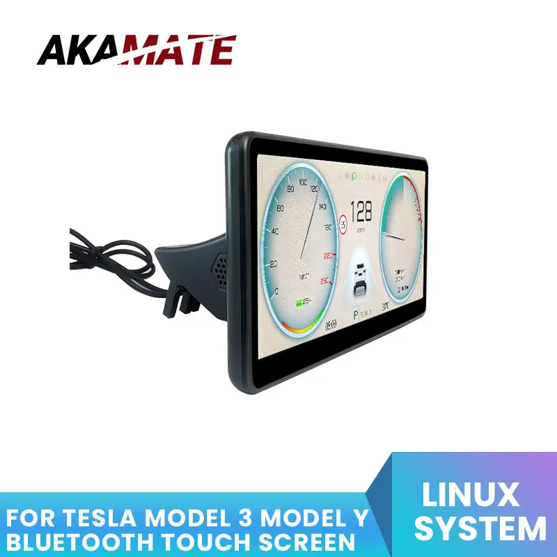 

For Tesla dashboard Car Have Wireless Carplay USB Android Auto GPS Navigation Bluetooth FM Radio Digital Dashboard