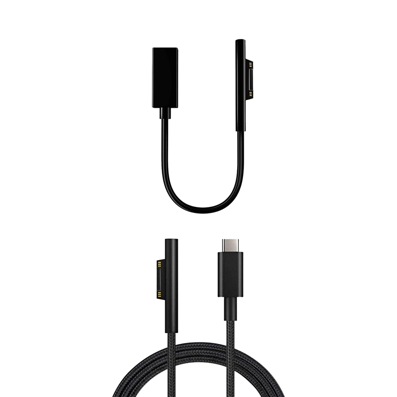

Женский зарядный кабель 0,2 м для Surface Pro 6/5/4/3 и зарядный кабель в нейлоновой оплетке для Surface Pro 6/5/4/3