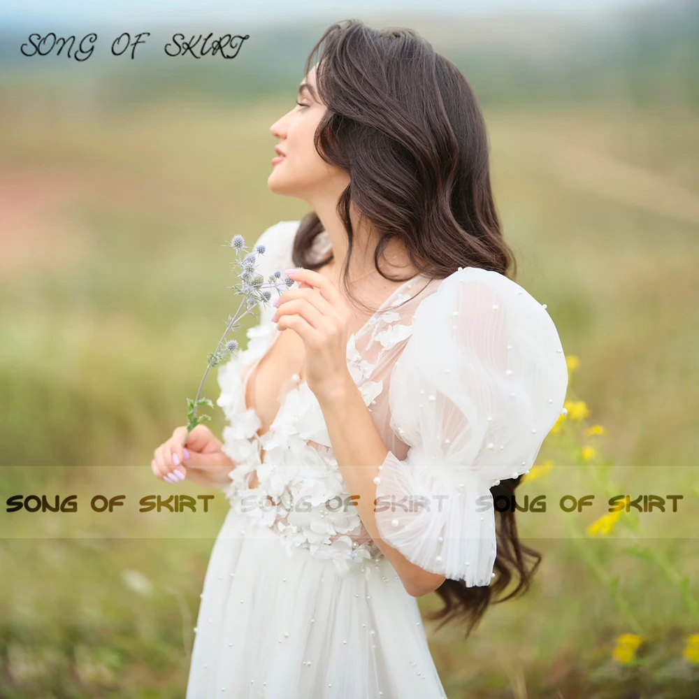 Женское коктейльное платье с буффами на рукавах | Свадьбы и торжества