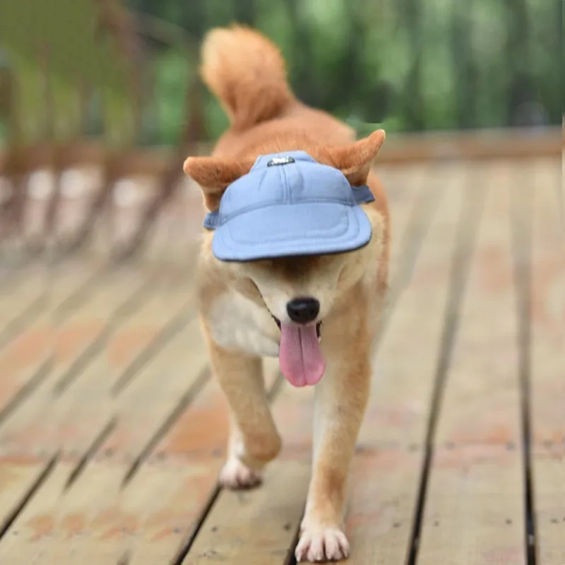 

Pet Sunshade Cap Dogs Hat Outdoor Dog Baseball Cap Canvas Small Dog Sunscreen Accessories Dog Supplies