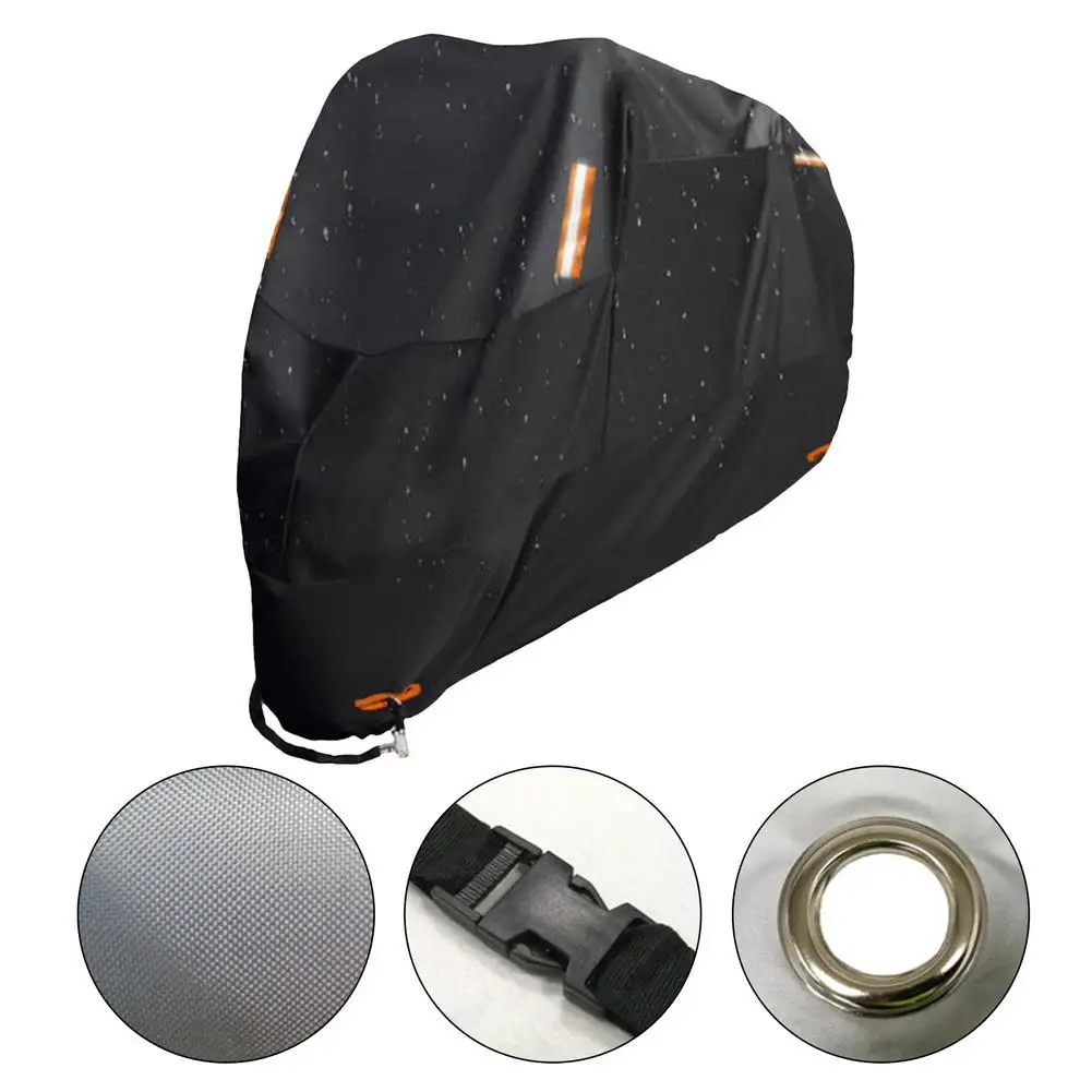 

Motorcycle Protective Cover Reflect Ultraviolet Light Rain Cover Motorcycle Cover 190t 210d 300d Sunscreen