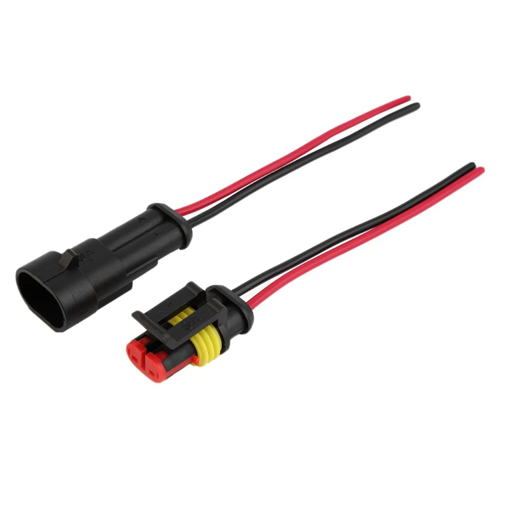 

5 Sets AWG With Wire Professional Waterproof Durable Car Portable 2 Pin Electrical Male Female Connector Plug