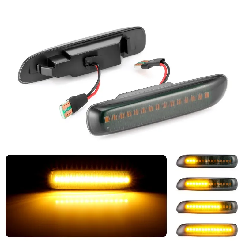 Комплект из 2 предметов с can bus динамичные плавные Автомобильные светодиодные