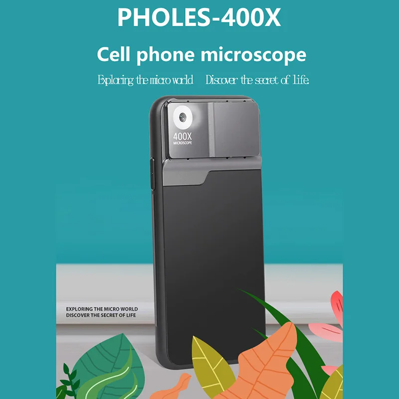 Мобильный телефон микроскоп HD камера с функциями заполняющей легкий маленький мини-миниатюрный 400X раз объектив для Iphone 11 Pro Max и т. д. от AliExpress WW