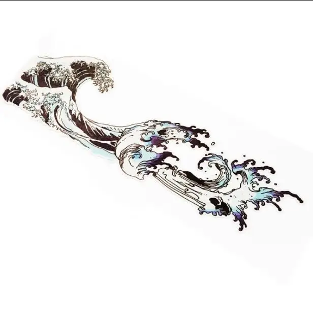 Великолепная волна от Kanagawa Япония фотосессия JDM Мотогонки светоотражающие