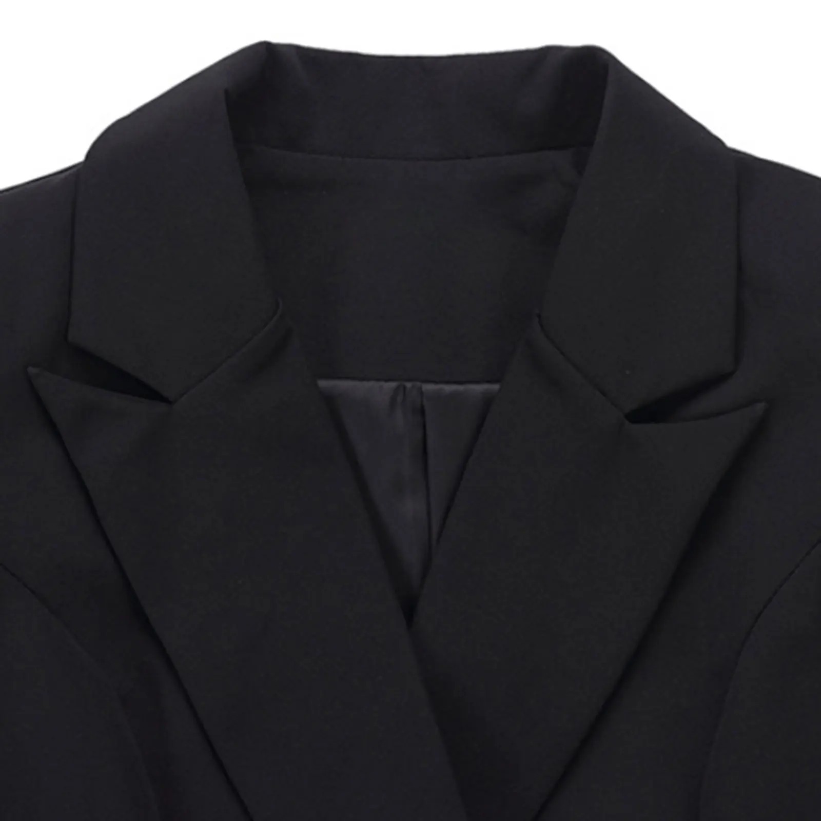 Women's Blazer Dress Pleated Lapel Collar Long Sleeve Double Breasted OL Work Blazer Dress Commute Office Ladies Suit Coats