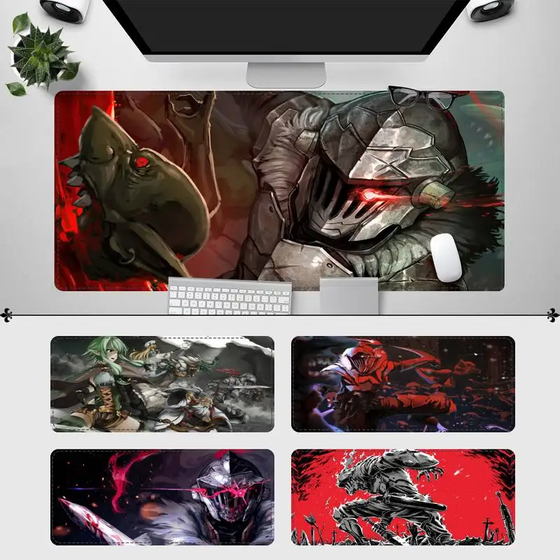 

Designer Goblin slayer Gaming Mouse Pad PC Laptop Gamer Mousepad Anime Antislip Mat Keyboard Desk Mat For Overwatch/CS GO
