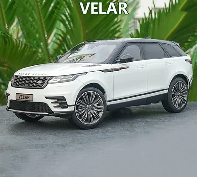 LCD VELAR-White Изысканная модель из сплава велара с ЖК-дисплеем 1:18, модель внедорожника с высокой имитацией, Высококачественная коллекция и подарки - Цвет: LCD VELAR-White