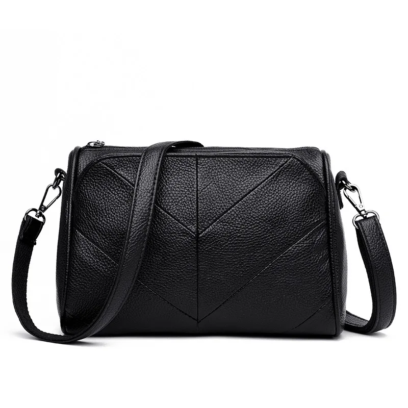 

2021 New Bag PU Leather Solid Color Shoulder Bag Ladies Fashion Lychee Pattern Stitching Diagonal Bag Hand Bag Small Square Bag