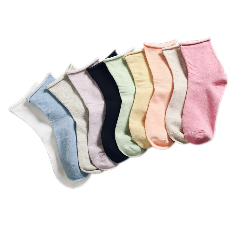 

Ms candy color strongly confined socks socks in the tube of pregnant women socks wide mouth ins tide Japanese sen