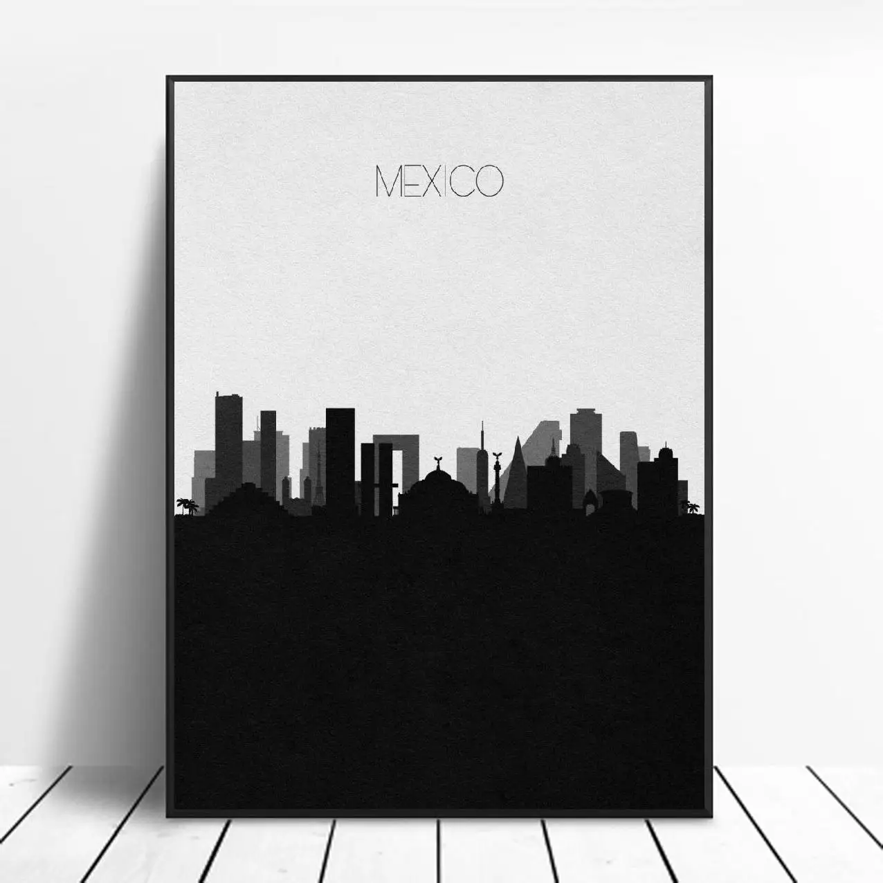 Mexico Skyline Canvas Wall Art Print Modern Poster Pictures Living Room Decor | Дом и сад