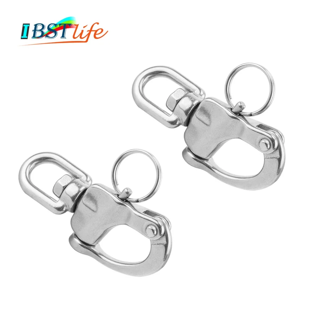 

2PCS 316StainlessSteel Swivel snap Shackle Quick Release Boat Anchor Chain Eye Shackle Swivel Snap Hook for Marine Architectural