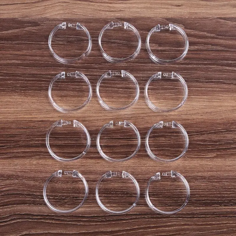 

Shower curtain ring, transparent, 12 pieces PXPC