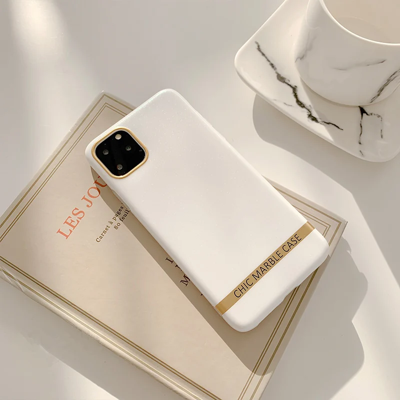 Блестящий чехол для телефона iphone 11 7 8 plus 6 s 11Pro xs max xr x жемчужно-белый шикарный