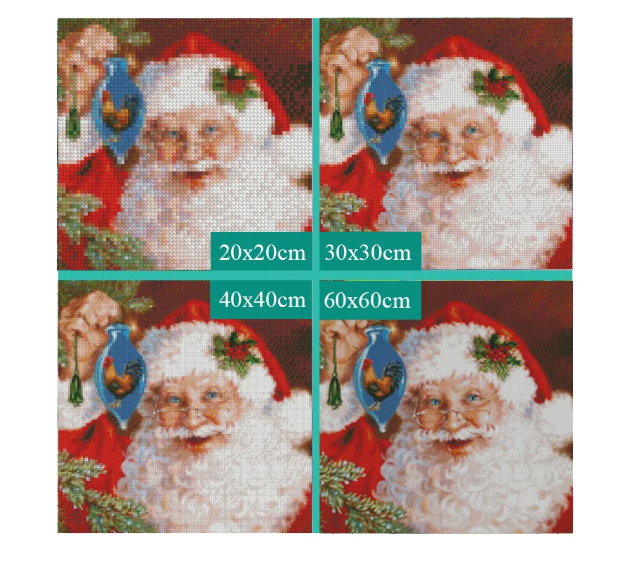 5D алмазная картина сделай сам вышивка крестиком Санта Клаус 3D круглые картины