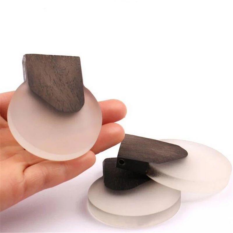 10 шт./партия Новые Креативные смолы натурального дерева круглое очарование