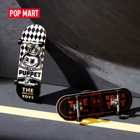 pop mart the monsters toys series finger skateboard blind box collectible cute kawaii figure gift kid toy free shipping