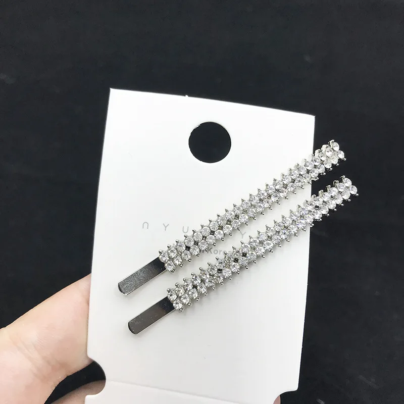 Заколка для волос женская с жемчугом и цирконом 2 шт. | Украшения аксессуары