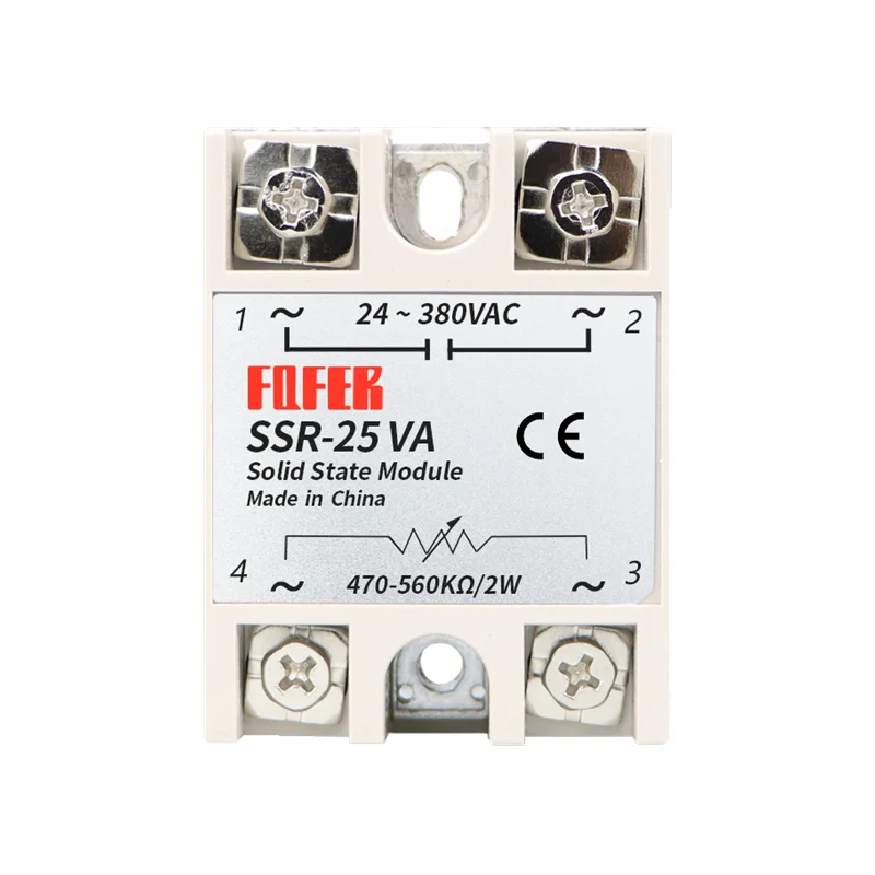 SSR -10 ВА/25 ВА/40 ва VR В переменный ток 40 А белый цвет твердотельное напряжение | Реле