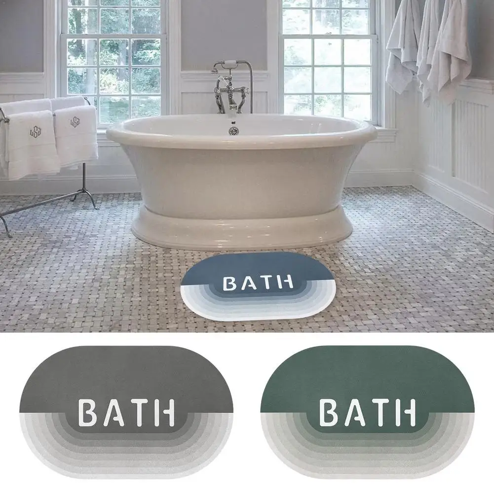 

Bathroom Mat Shower Rug Waterproof Non-Slip Kitchen Mats And Rugs Absorbent Rugs For Kitchen Floor Home Sink Bathroom Lau