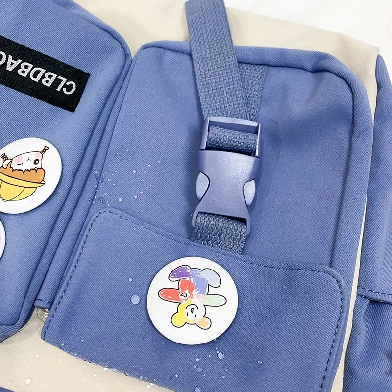 

Japan Style Kawaii Women Shoulder Bags Waterproof Nylon Panelled Handbag Casual Tote 2021 Cute Shopping Crossbody Bag for Ladies