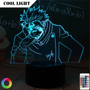 Anime Lamp Yuji Itadori  Jujutsu Kaisen 3D Led Night Light for Birthday Gift Jujutsu Kaisen Yuji Itadori Lamp Drop Shipping