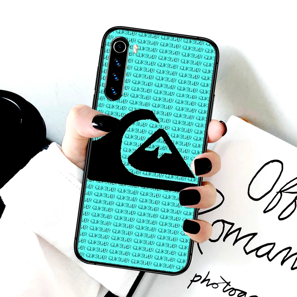 

skateboard quiksilvers Phone Case For Xiaomi Redmi Note 7 8 8T 9 9S 4X 7 7A 9A K30 Pro Ultra black Cell Fashion Etui Painting