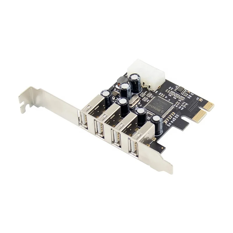 Placa Conversora Pci-e para Portas Usb 2.0 Placa Adaptadora Pcie Usb2.0 Mcs9990 Chipset Cartões para acréscimos