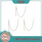 Ожерелье женское из серебра 925 пробы, под розовое золото