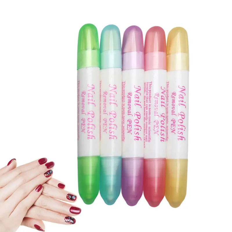 

5 шт./компл. ручки для удаления искусственных предметов, Жидкий корректор дизайна ногтей, очиститель для маникюра, стираемая ручка + 15 наконе...