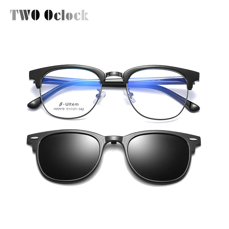 Два Oclock ультра светильник Ultem магнитные солнцезащитные очки Защита от солнца