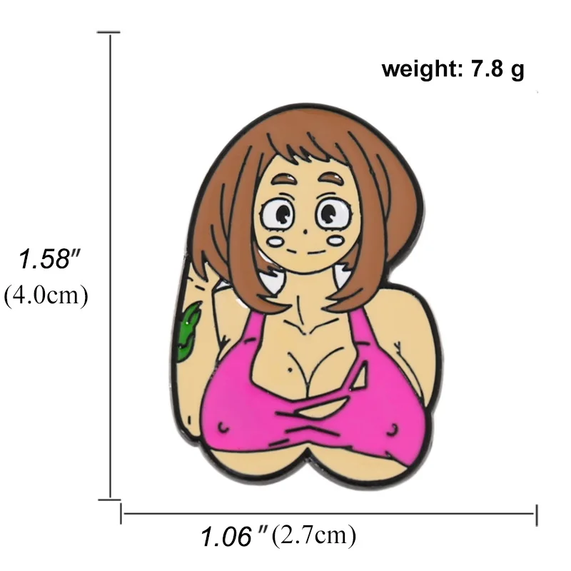 Эмалированные заколки с красивой девушкой милые модные аниме значки лацканами
