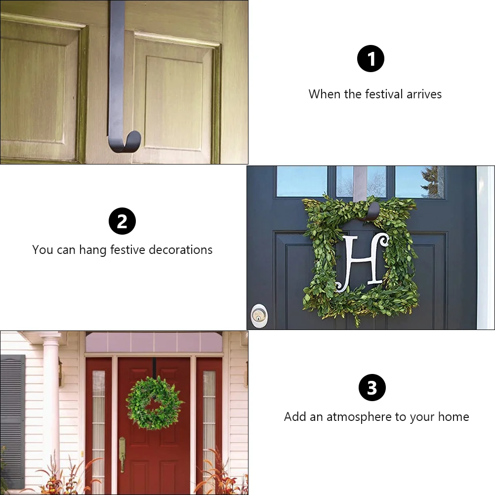 Двусторонняя Вешалка для венков рождественские вешалки подвесная дверная