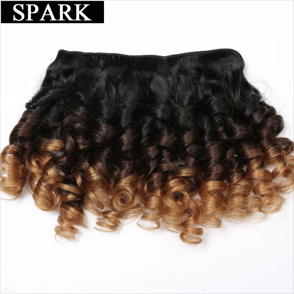 Бразильские волнистые человеческие волосы для наращивания 3 тона черные пряди L |