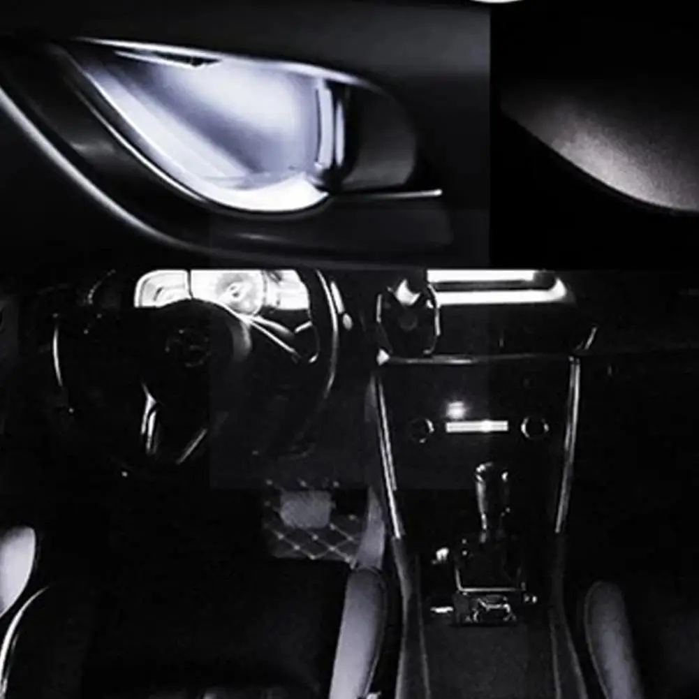 

Светодиодное освещение для салона автомобиля, 12 в пост. Тока, IP65, четырехдверная чаша, белая автомобильная лампа светло-желтого цвета, синяя,...