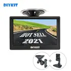 ЖК-дисплей DIYKIT 800x480, 5 дюймов, TFT, HD, монитор заднего вида, с присоской и свободным кронштейном для MPV, внедорожника, лошадей