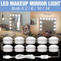 led cosmetic mirror wall lamp usb vanity light bulb bathroom dressing table dimmable led night light for room mirror decorative