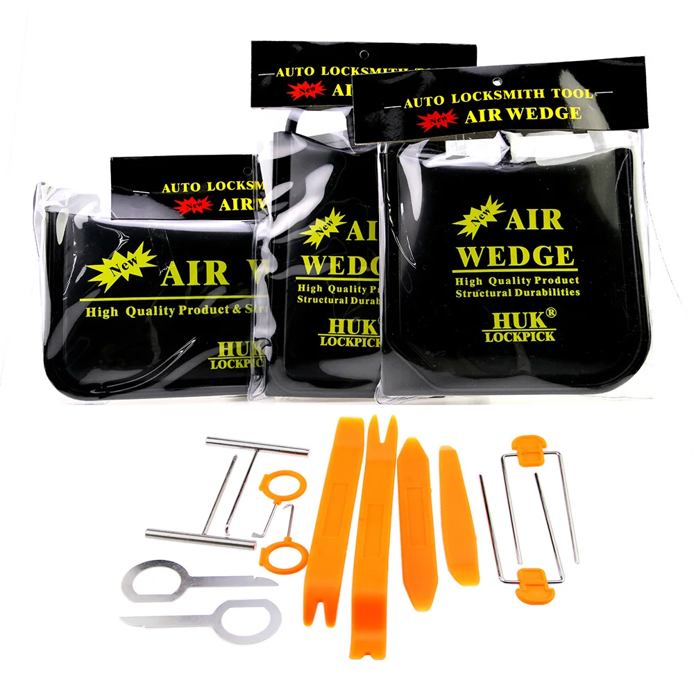 3pcs HUK Air Wedge Large Medium Small Size 12pcs Car Disassembly Tools,Home Door Open Wedge Emergency Airbag