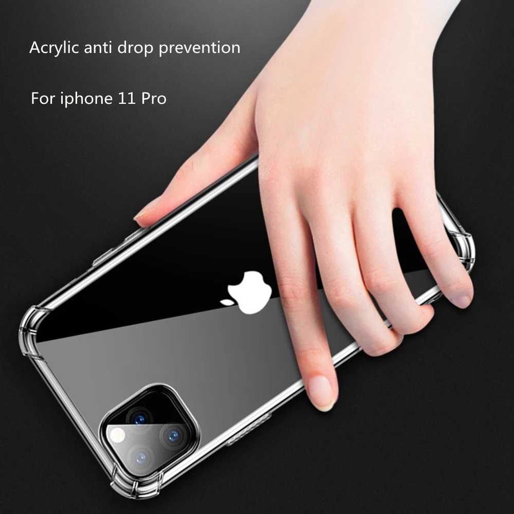 OTAO Airbag Shockproof Case For iPhone 11 Pro X XS Max Soft TPU Silicone Cover 6 6s 7 8 Plus XR Transparent | Мобильные телефоны и