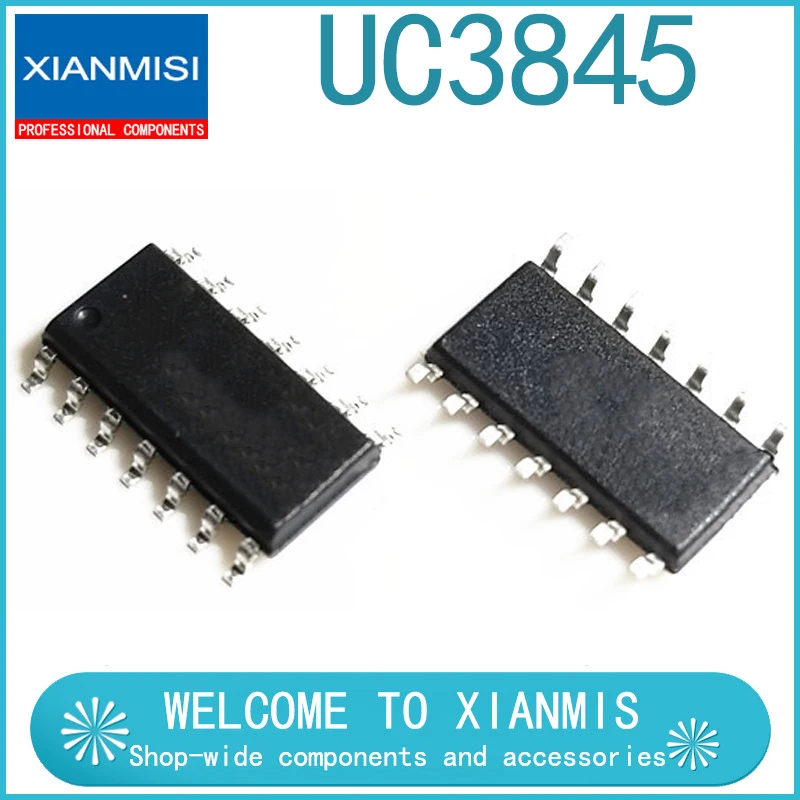 

10 шт. UC3845BDG UC3845BDR2G UC3845D UC3845DR2G SOP14 ON/ST/TI