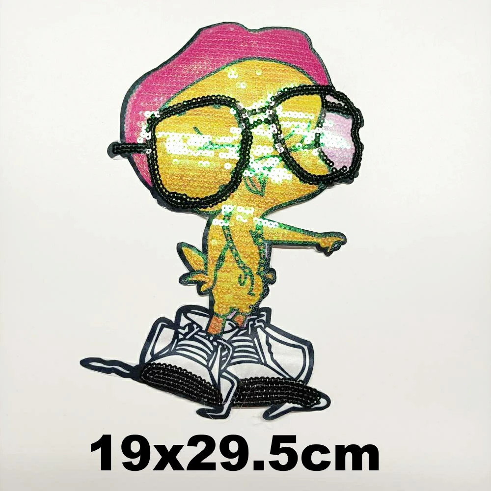

Accessory large embroidery big chick animal cartoon patches for clothing AZ-3134