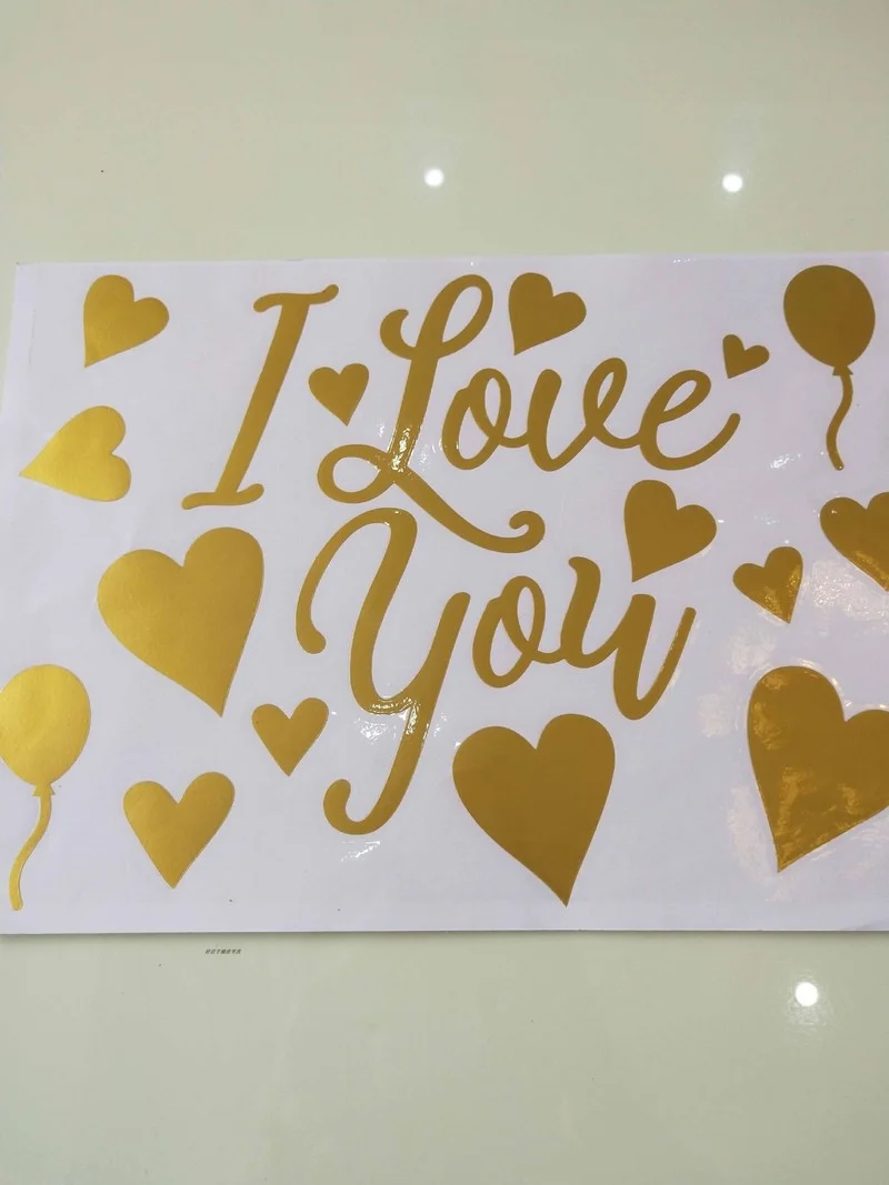 1 Piece Diy Balloon Sticker Red I Love You Bobo Transparent Wedding Valentine's Day Birthday Party Decoration | Дом и сад