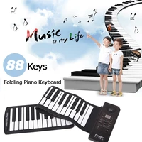 electronic organ pu88m 88 keys midi 128 tones electronic organ roll up folding piano built in speaker for kids