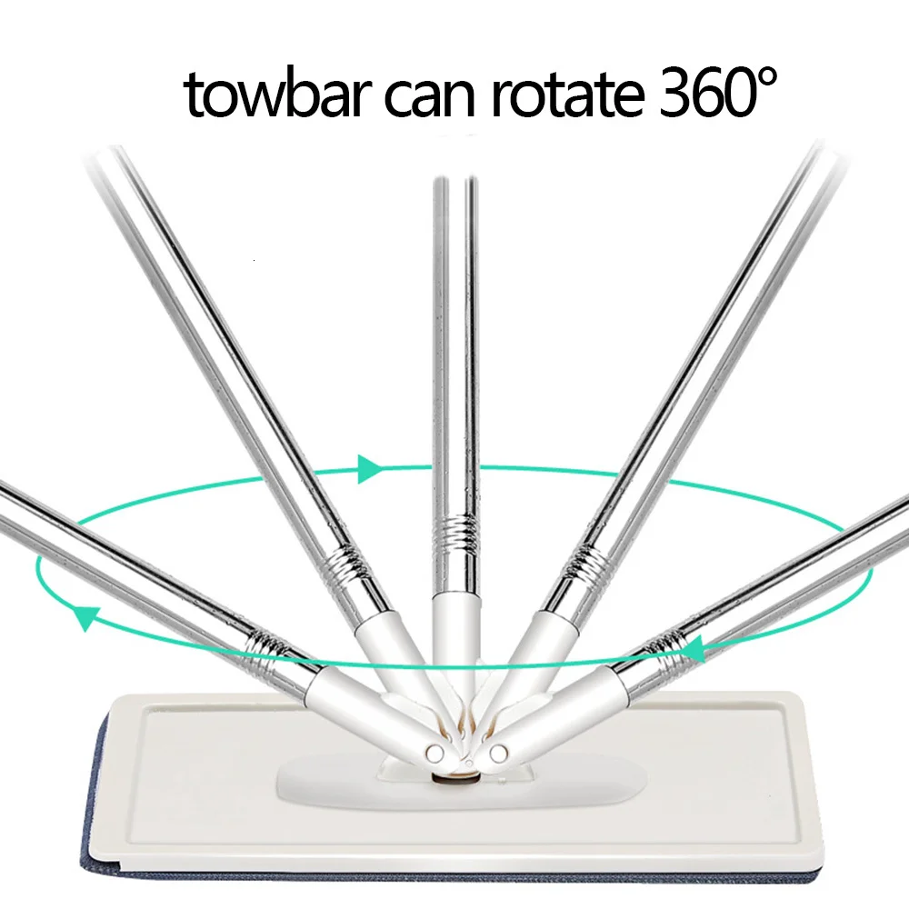 Волшебная губка швабры Бесплатная пресс машина Швабра из микрофибры с плоской