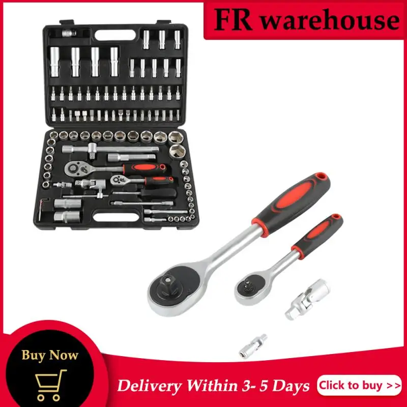 

94pcs/set Hand Tool Set Socket Hand Tool Suitcase Combination Hand Kit With Toolbox Storage Case Tool France Warehouse HWC